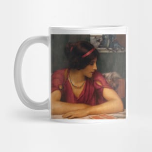 The Letter (A Classical Maiden) by John William Godward Mug